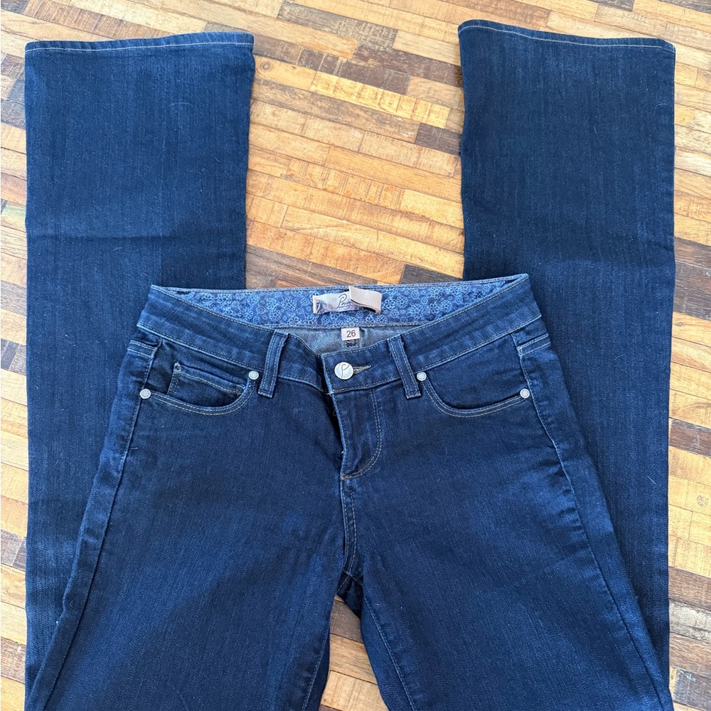 Paige laurel canyon Dark Blue Women's flare Jeans